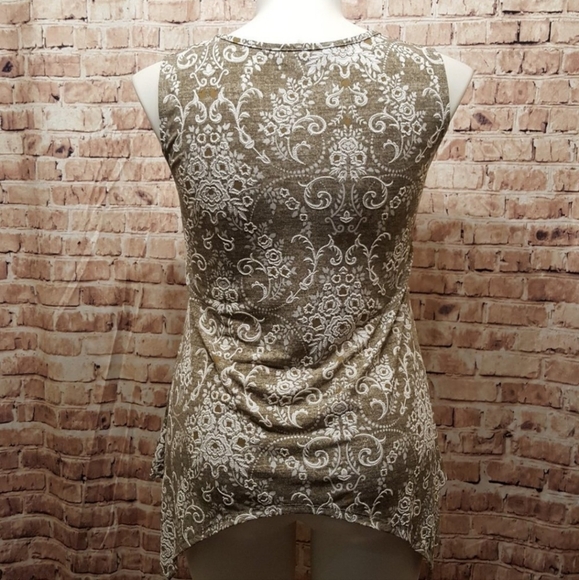 Vintage Asymmetrical Tank Top Made In Mexico Super Flowy Super Comfy Quality L - Picture 5 of 8